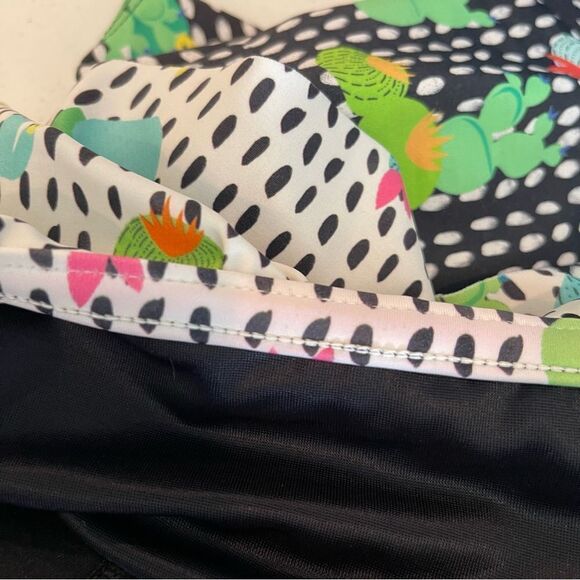 Eloquii Cactus Ruffle Off the Shoulder One Piece Swimsuit Sz 12 - Picture 5 of 5